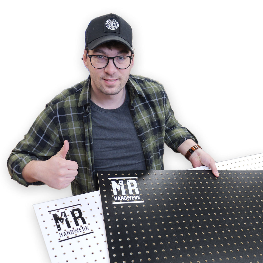 Werkzeugwand Holz 120×60 im Set – jetzt als Mr. Handwerk Edition