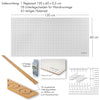 Werkzeugwand-Set - Lochwand aus Holz (MDF) + 67-teiliges Hakenset