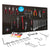 Werkzeugwand-Set - schwarz - Lochwand aus Holz (MDF) + 67-teiliges Hakenset
